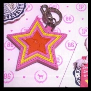 Victoria’s Secret Pink Vintage Star Keychain NWT